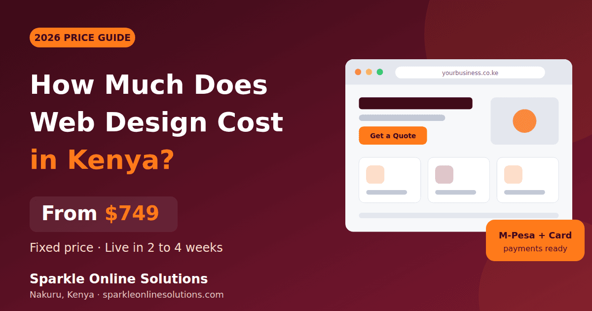 How Much Does Web Design Cost in Kenya? 2026 Price Guide