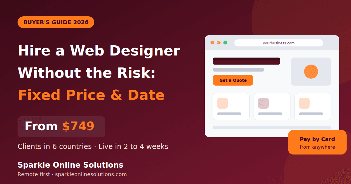 How to Hire a Web Designer in 2026: A Buyer’s Guide for Businesses Worldwide