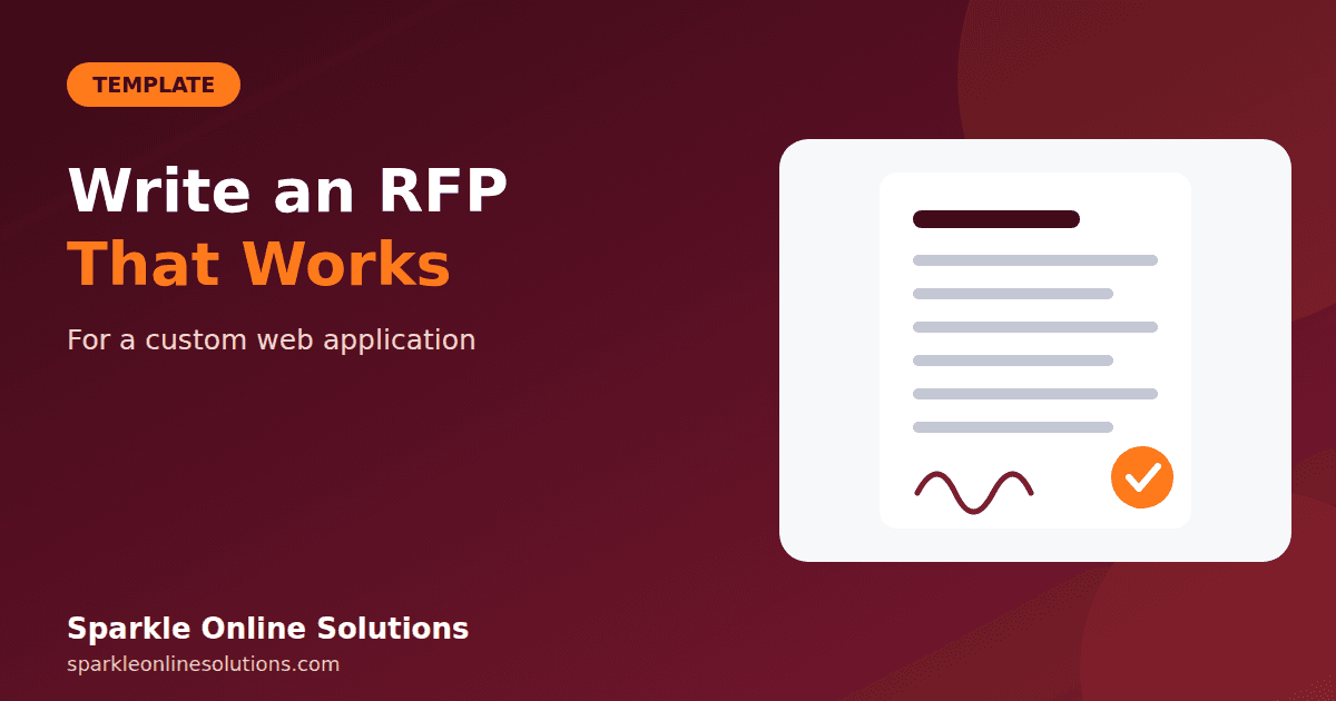 How to Write an RFP for a Custom Web Application (With a Reusable Template)